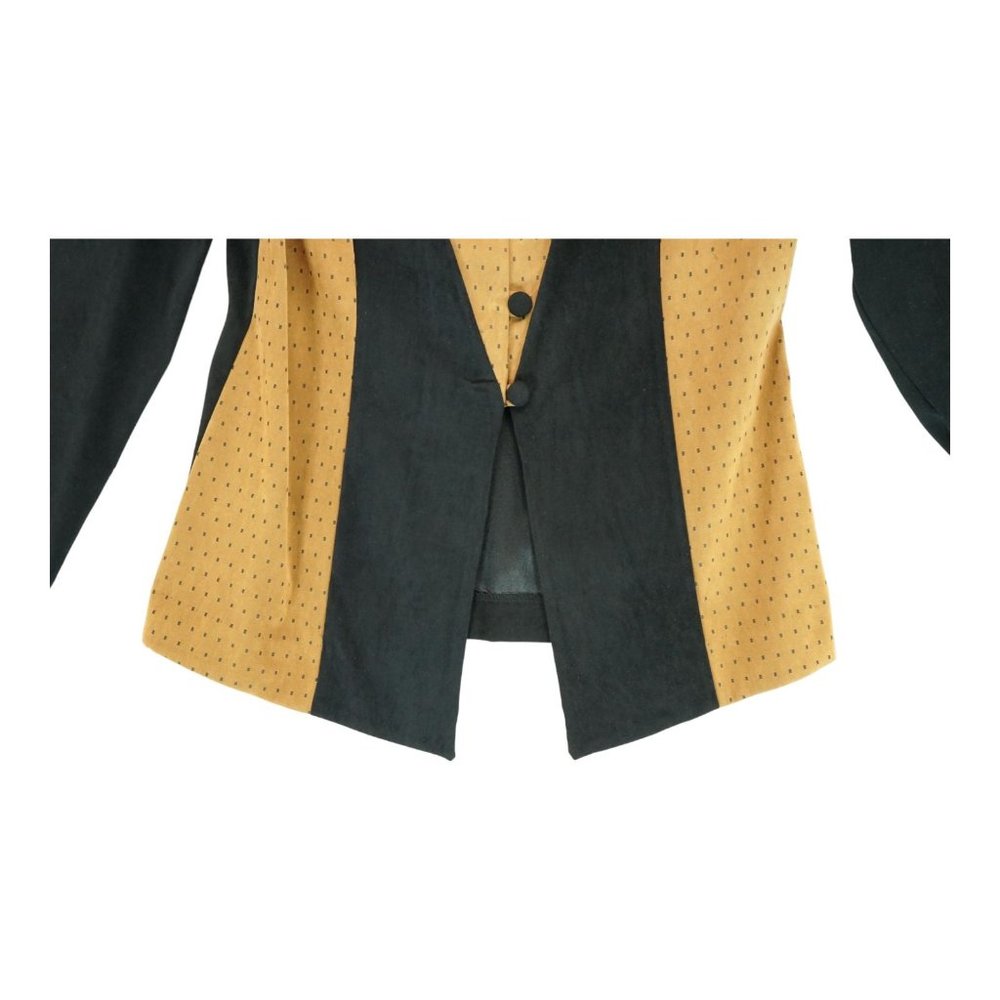 Karin Stevens Vintage 1990's Button Front Women's Jacket Blazer‎ Brown Size 14 - Picture 2 of 6